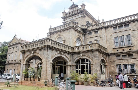 A castle-like Minto Ophthalmic Hospital on AV Road