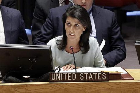 U.S. Ambassador to the U.N. Nikki Haley (File Photo | AP)