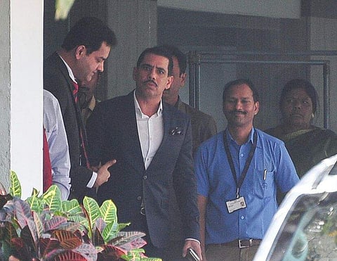 Robert vadra, husband of Priyanka Gandhi, coming out from L V Prasad eye Hospital in Hyderabad. | Express Photo Service