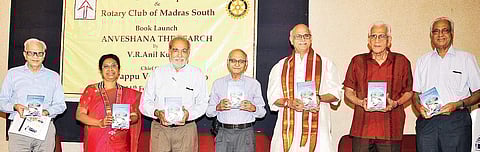 Author Anil Kumar (3rd from left) during the book launch