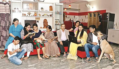 Anirudha with his family | EPS