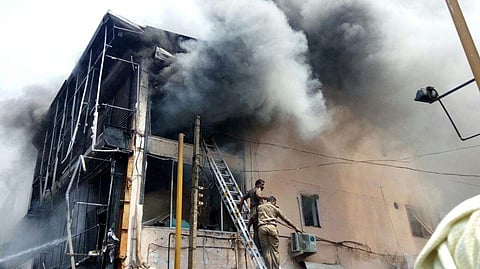 Frequent incidents of outbreaks of fire in the market have been a serious concern for the traders and officials alike for over a decade. | Express Photo Service