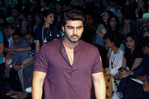 Bollywood Actor Arjun Kapoor during a fashion show of the fourth day of Lakme Fashion Week Summer Resort 2016 in Mumbai on Saturday. | PTI