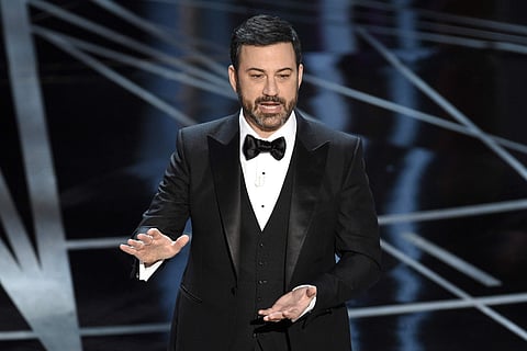 Host Jimmy Kimmel speaks at the Oscars on Sunday, Feb. 26, 2017, at the Dolby Theatre in Los Angeles. (Photo | AP)
