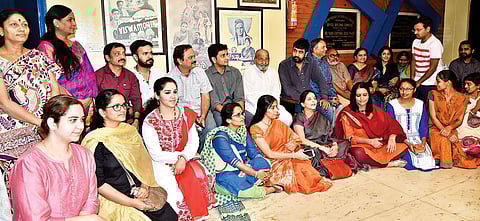 Fans of the director assemble to watch his new movie at Film Chamber l Vinay madapu