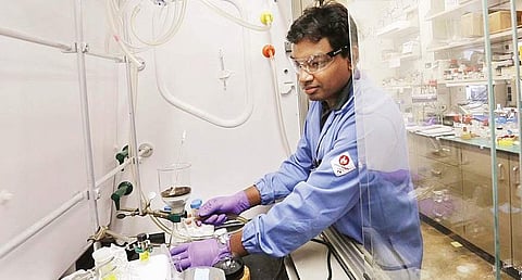 Indo-US scientist Sakkarapalayam Mahalingam, who is also an alumni of IIT-M, working at Purdue Centre for Drug Discovery in the United States | Express