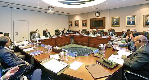 ICC officials during the board meeting