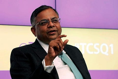 N Chandrasekaran. (File photo | Reuters)