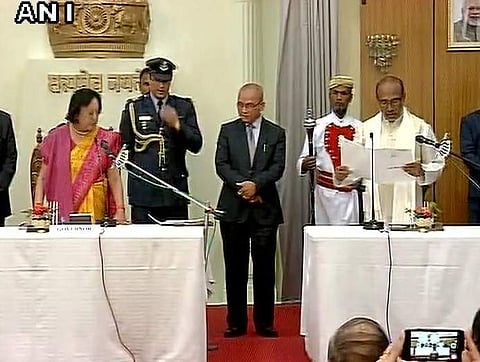 BJP's N.Biren Singh sworn in as Chief Minister of Manipur. | Picture Courtesy: ANI