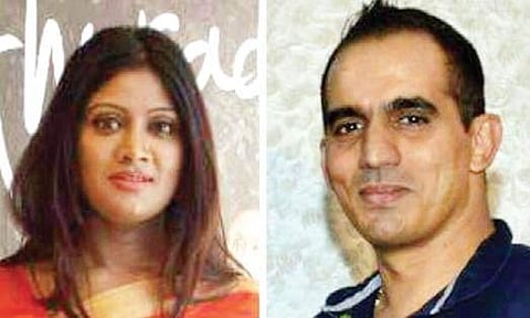Accused Sachin Naik (right) and his wife Disha Choudhary