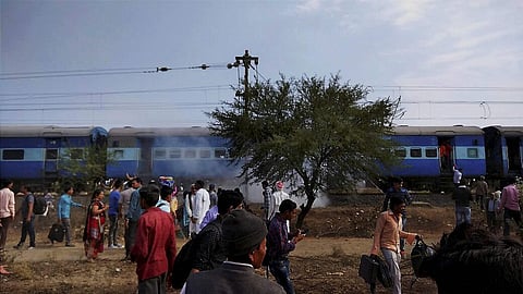 Ten people were injured, three of them seriously, in an explosion on Bhopal-Ujjain passenger train near Jabdi station on March 7. (File | PTI)