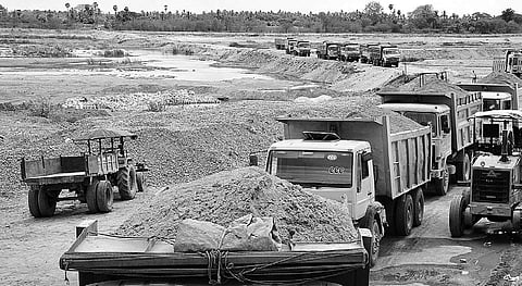 Cases of illegal sand mining in the state have increased in the past three years