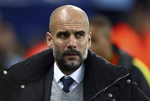 Manchester City manager Pep Guardiola. | AP File Photo