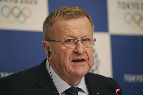 International Olympic Committee Vice President John Coates speaks during a joint press conference of the IOC coordination commission in Tokyo (File Photo | AP)
