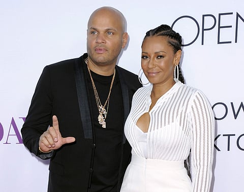 Stephen Belafonte, left, and his wife Melanie Brown also known as Mel B (AP)