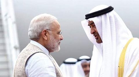 Narendra Modi with UAE Crown Prince Sheikh Mohammed Bin Zayed (File Photo)