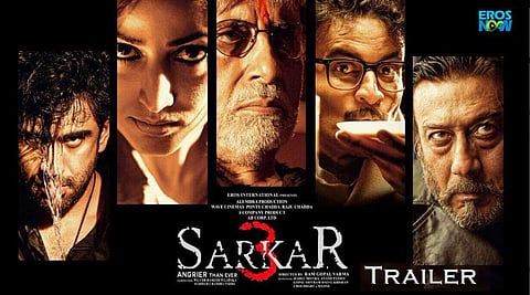 Sarkar 3 movie poster. (Image courtesy: Twitter @Sarkar3TheFilm)