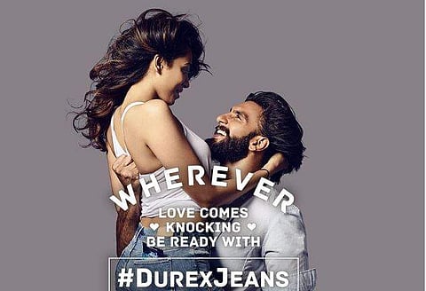 The poster of Durex Jeans. (Twitter/ @DurexIndia)