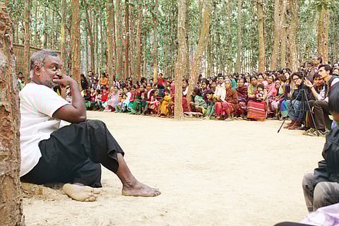 Koogu play being performed in a Sal forest