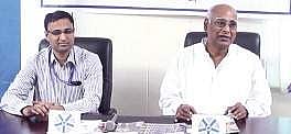 VIIT chairman L Rathnaiah addressing the media in Visakhapatnam on Saturday | Express