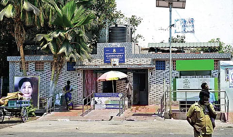 Public toilet at Parrys bus depot