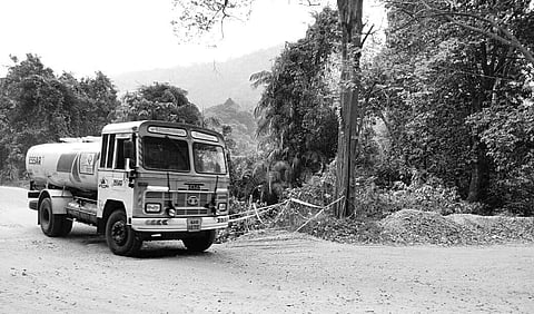The stretch of road identified for second stage of concretisation has become unmotorable and unsafe due to missing parapet and crash barriers  | Harsha