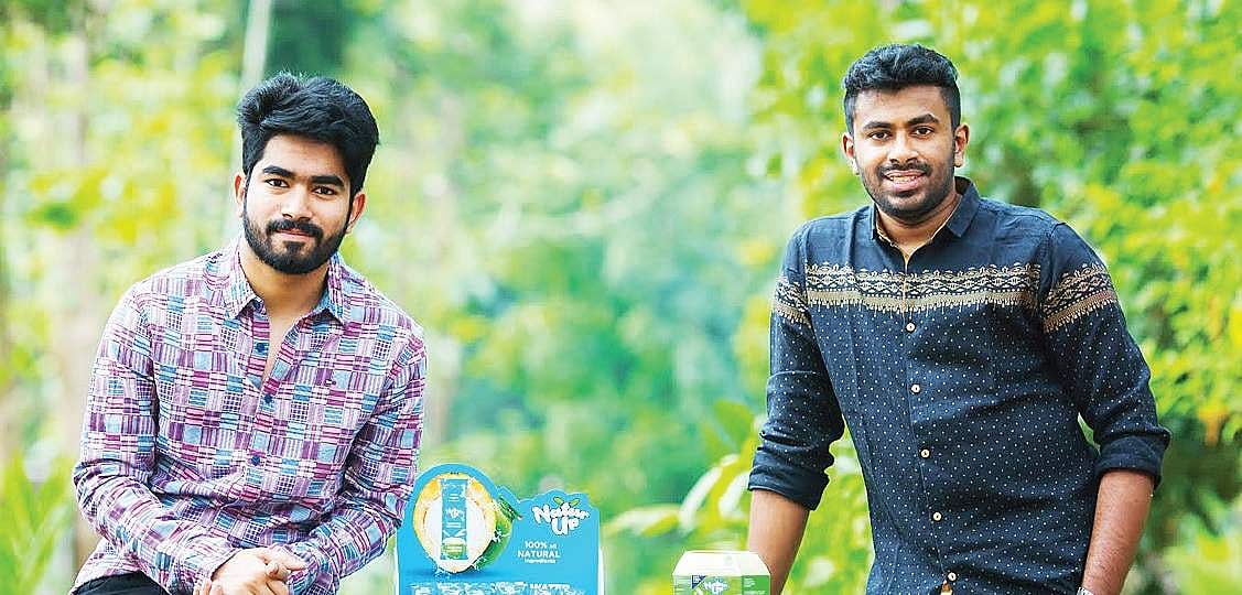 Tender coconut in a sachet