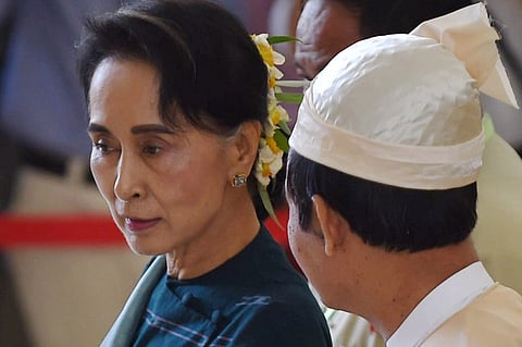 File photo of Aung San Suu Kyi. | AFP