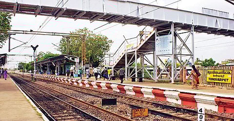 A file picture of the Tondiarpet railway station