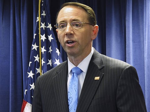 In this Jan. 10, 2017 file photo, Maryland U.S. Attorney Rod Rosenstein in Greenbelt, Md. | AP