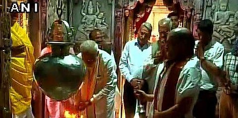 Narendra Modi at Kashi temple in UP | ANI