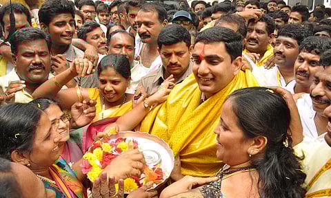 TDP central committee general secretary Nara Lokesh | Express Photo by P Ravindra Babu