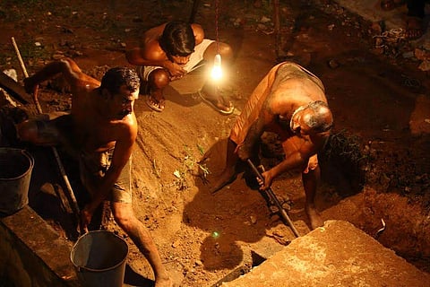 A still from the Malayalam film Manhole.