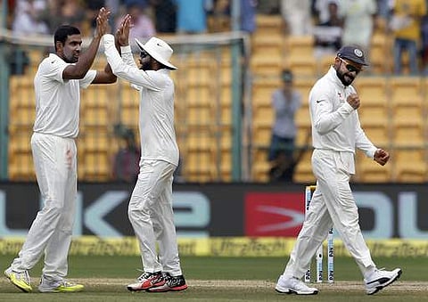 Ashwin and Jadeja move to the top of bowlers rankings while Kohli slips in his batting rank. (File |AP)