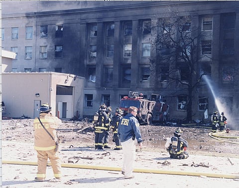 FBI this week released images of the massive devastation faced by first responders in the aftermath of American Airlines Flight 77 crashing into the Pentagon on September 11, 2001. (Photo: www.fbi.gov)