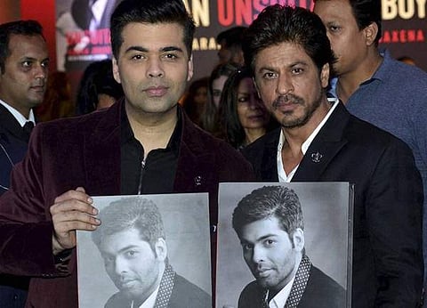 Karan Johar (left) and Shah Rukh Khan. (File Photo | PTI)