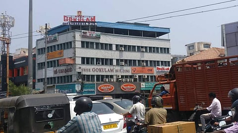 Sri Gokulam chit funds building in Chennai. | Shiba Prasad Sahu/EPS