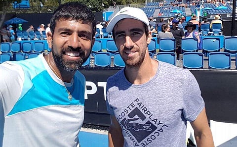 India's Rohan Bopanna and his Uruguayan partner Pablo Cuevas