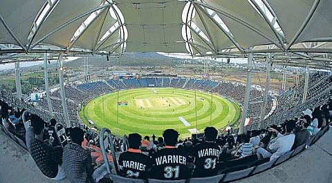 View of the MCA Stadium in Pune
