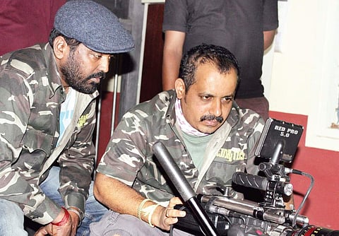 Satya Hegde with  director Nagashekar