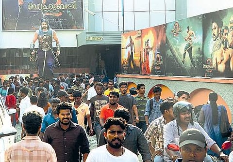 Baahubali mania in Kochi.
