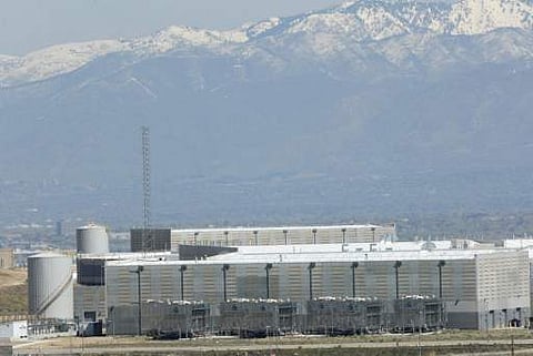 Security fences surround the National Security Agency's (NSA) Utah data collection center in Bluffdale, Utah near Salt Lake City on April 12, 2017. | AFP