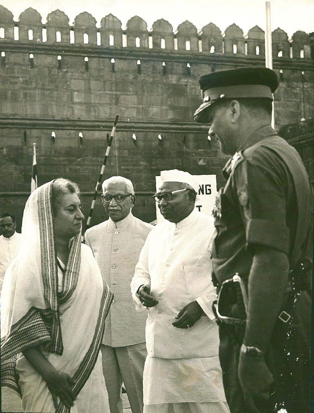During Indira Gandhi's government, Jagjivan Ram served as the Minister for Labour, Employment and Rehabilitation and later as the Union Minister for Food and Agriculture during 1967-70 when he spearheaded the Green Revolution. Union Minister Jagjivan Ram is seen along with Prime Minister Indira Gandhi (Express Photo)