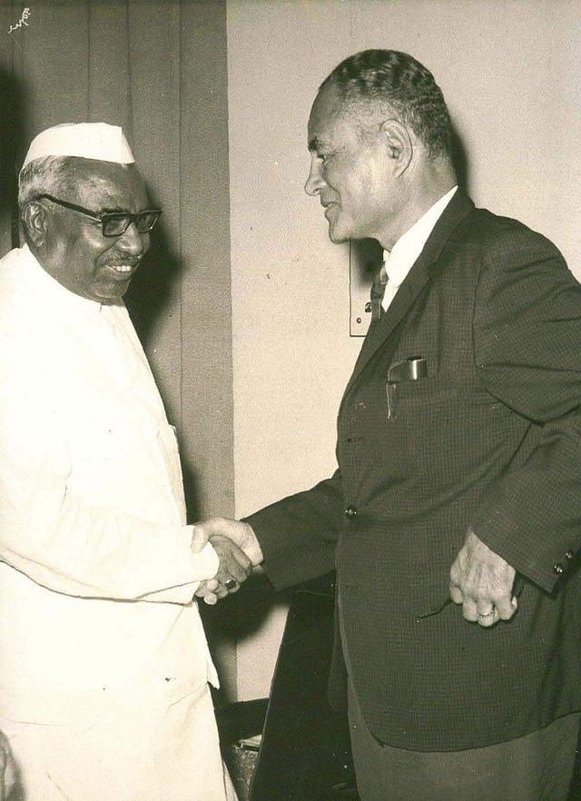 Jagjivan Ram, as the defence minister during the Indo-Pak war of 1971 was instrumental in the birth of Bangladesh nation. He handled the additional portfolio of agricultue and irrigation during the 1974 floods and contributed to the green revolution. (Ram with Dr Bunche, the Under Secretary-General of the UN (Photo |PTI)