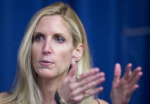 Conservative political commentator Ann Coulter discusses her latest book on June 17, 2015 at the National Press Club in Washington, DC. (File Photo | AFP)