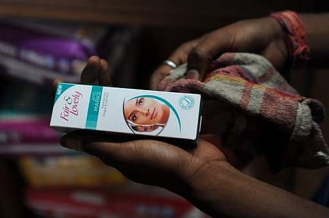 Fair and Lovely skin fairness cream at a shop in New Delhi. (File Photo | AFP)