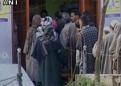 Jammu & Kashmir: Voting underway for Ganderbal Lok Sabha bypoll. | Picture Courtesy: ANI