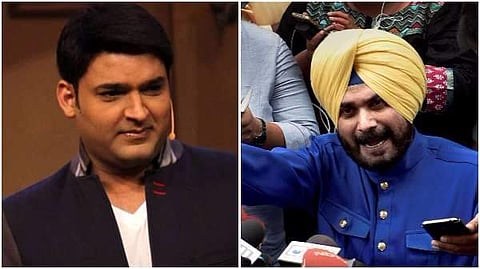 Kapil Sharma (L) and Navjot Singh Sidhu