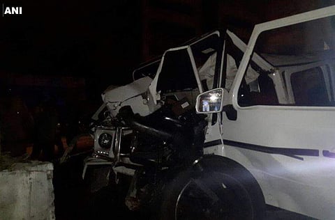 Police said though the air balloons had opened, such was the impact of the collision that the duo sustained critical injuries, resulting in their death. | Picture Courtesy: ANI