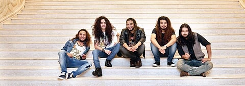 (From left) Nagen Mongrati, Suraz Karki,  Girish Pradhan, Yogesh Pradhan and Kaushik